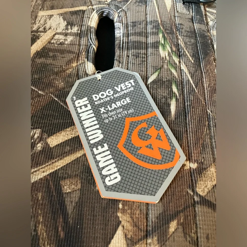 Camo real tree game winner dog vest